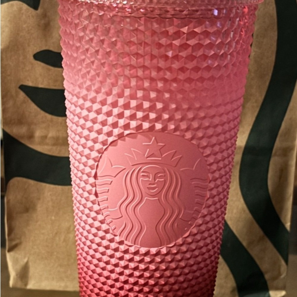 Starbucks Textured Pink Tumbler